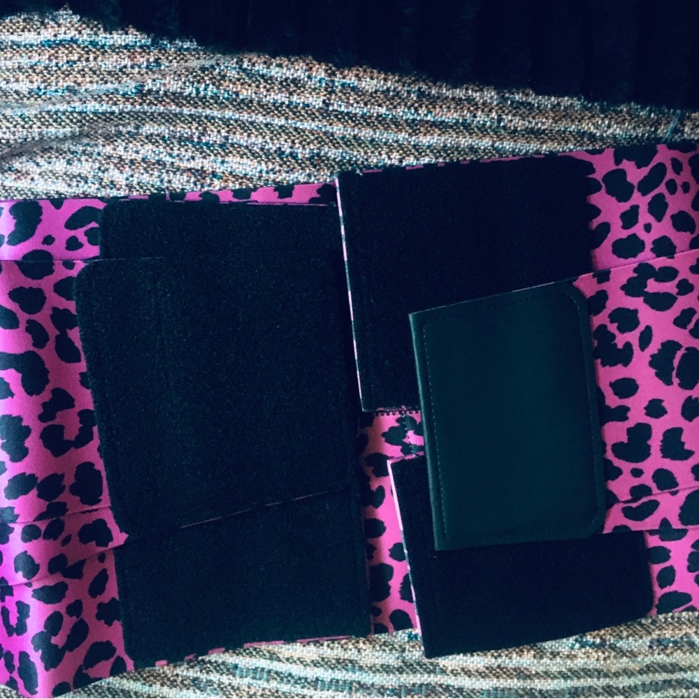 Pink Leopard Print Waist Trainer Belt